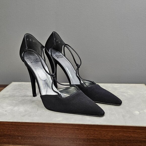Stuart Weitzman Satin Fabric Pumps - Picture 1 of 6